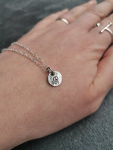 Load image into Gallery viewer, Necklace - Molten Charity Necklace - Peace Oxidised Charm Necklace
