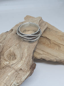 Ring - Sterling Silver Oxidised Wrap Ring
