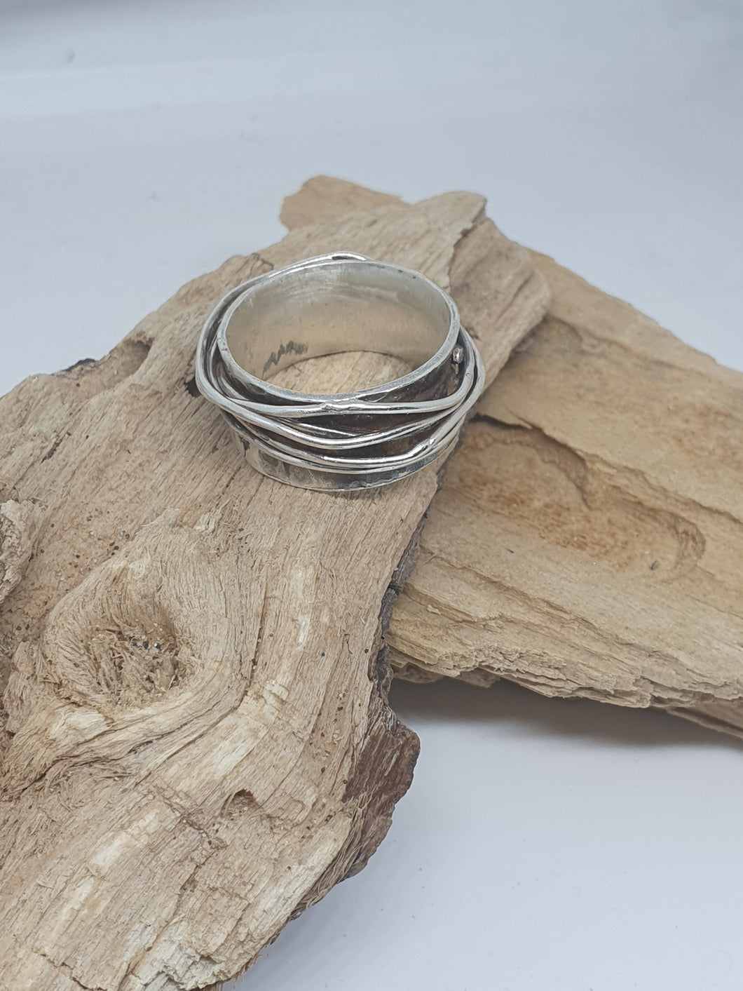 Ring - Sterling Silver Oxidised Wrap Ring
