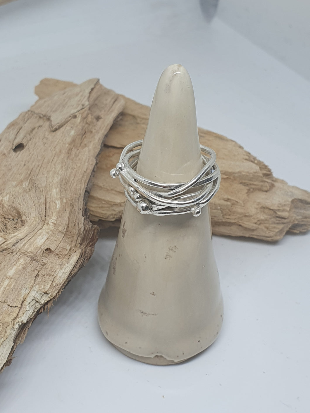 Ring - Sterling Silver Molten Wrap Ring