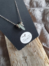 Load image into Gallery viewer, Beach Glass - Clear / Light blue necklace
