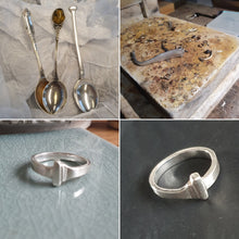 Load image into Gallery viewer, Ring - Recyled Silver Spoon from London Vaults
