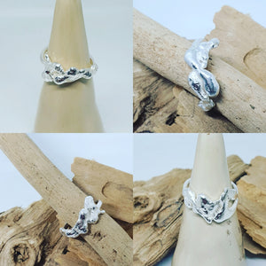 Ring - Sterling Silver Molten Ring