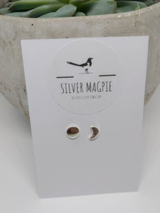 Earrings - Sun and Moon Odd Studs