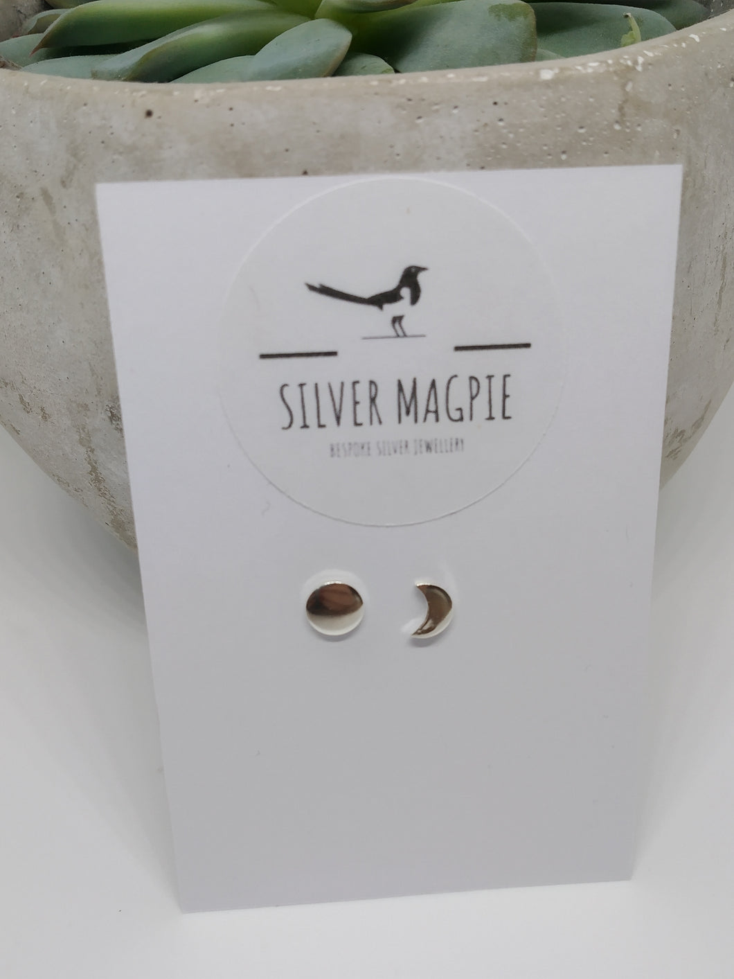 Earrings - Sun and Moon Odd Studs