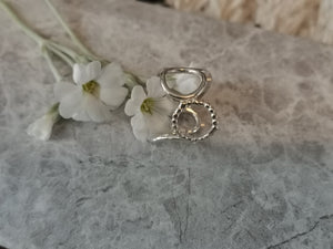 Ring - Circular Textured Bubble Ring