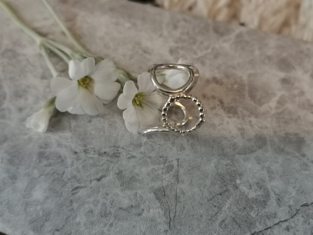 Ring - Circular Textured Bubble Ring