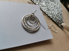 Load image into Gallery viewer, Necklace - Quadruple Hollow Circles
