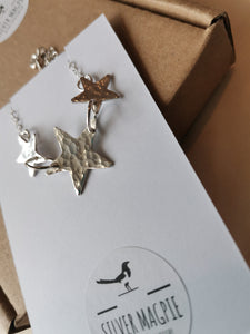 Necklace - Statement Triple Star Necklace