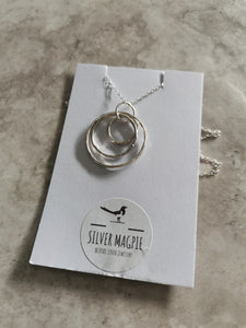 Necklace - Tripple Large Hollow Circles