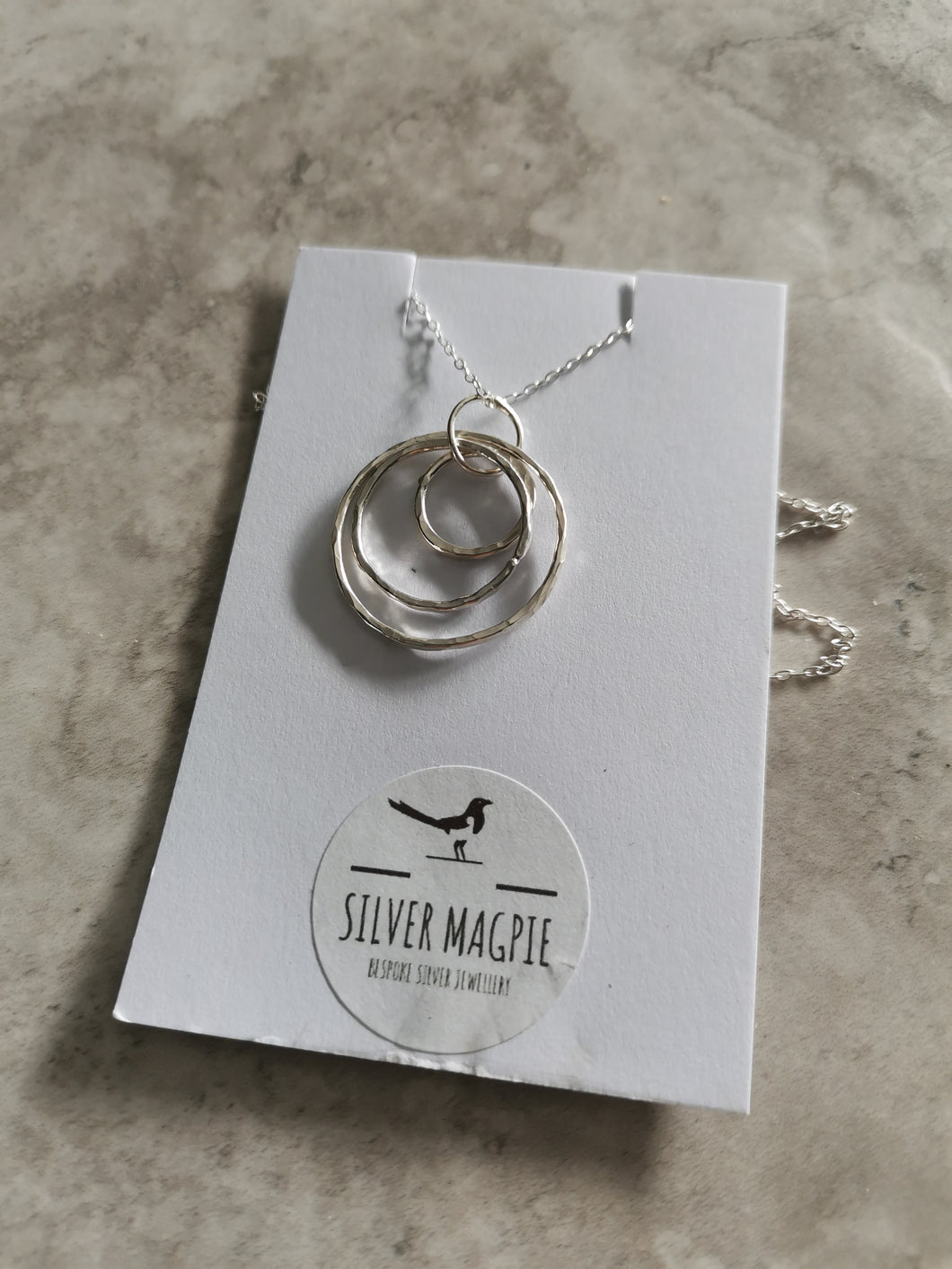 Necklace - Tripple Large Hollow Circles