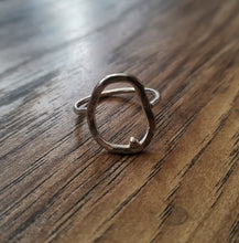 Load image into Gallery viewer, Ring - Freeform Hammered Ring with a molten ball
