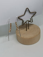 Load image into Gallery viewer, Earrings - Rose Gold Half Hoop Drops
