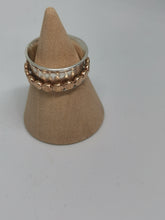 Load image into Gallery viewer, Ring - Rose Gold and Sterling Silver Spinning Ring
