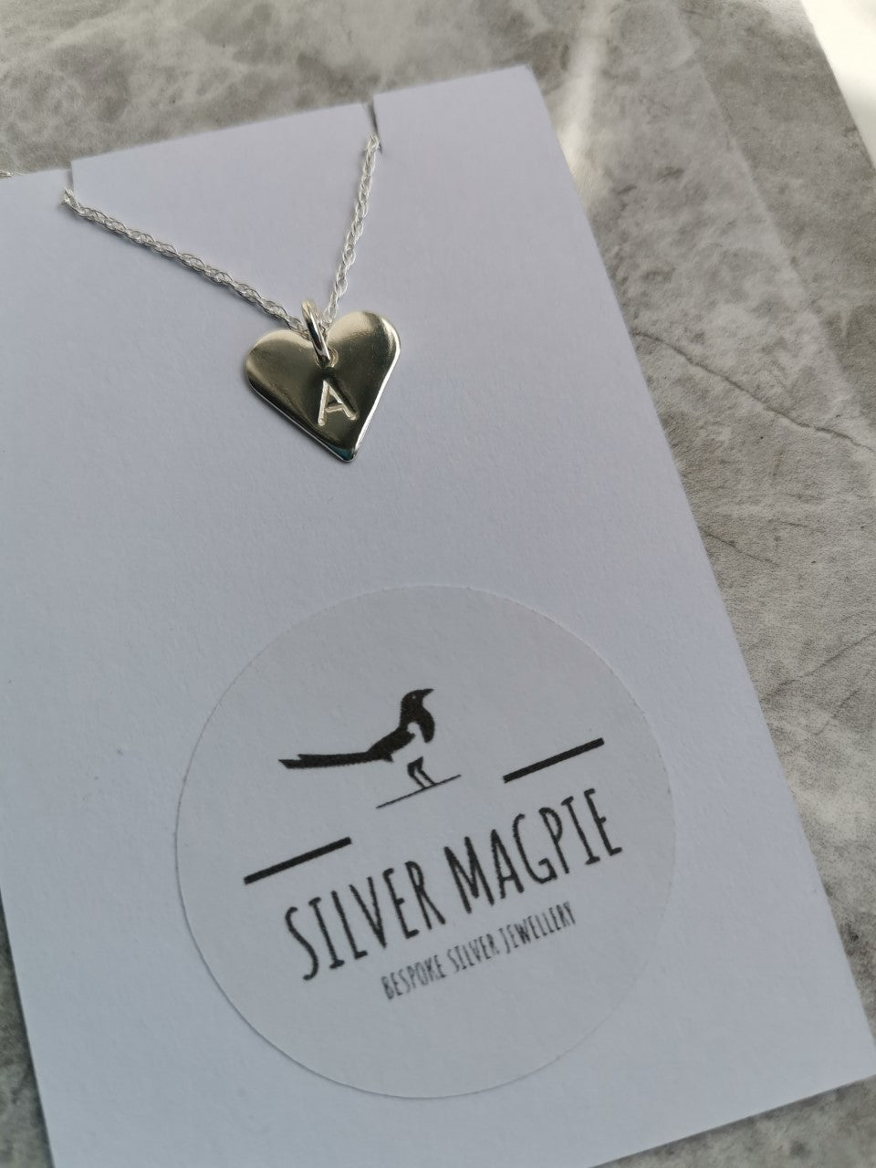 Necklace - Personalised Initialed Heart