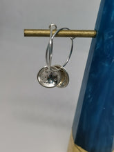 Load image into Gallery viewer, Earrings - Hammered Domed Disc Hoops
