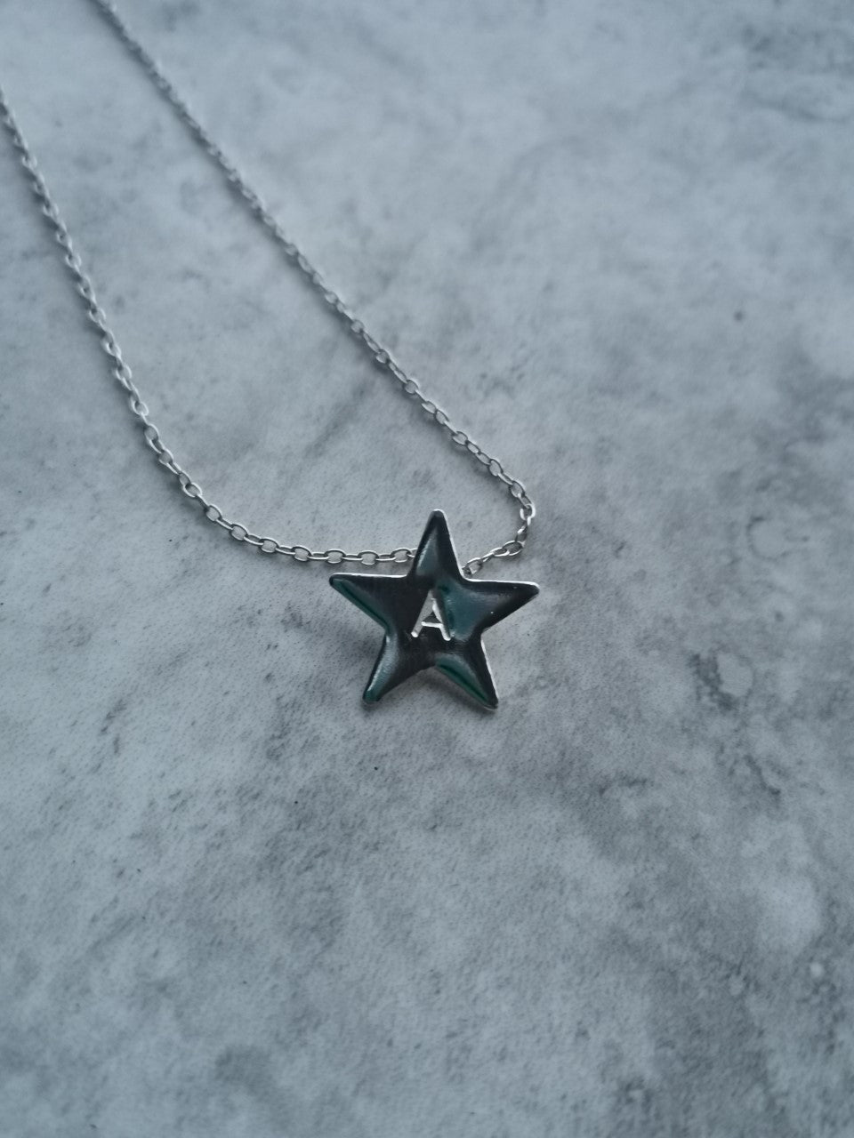 Necklace - Personalised Initialed Star Necklace