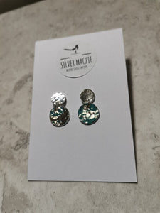 Earrings - Hammered Circular Drop Earrings