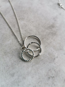 Necklace - Triple Hollow Circles