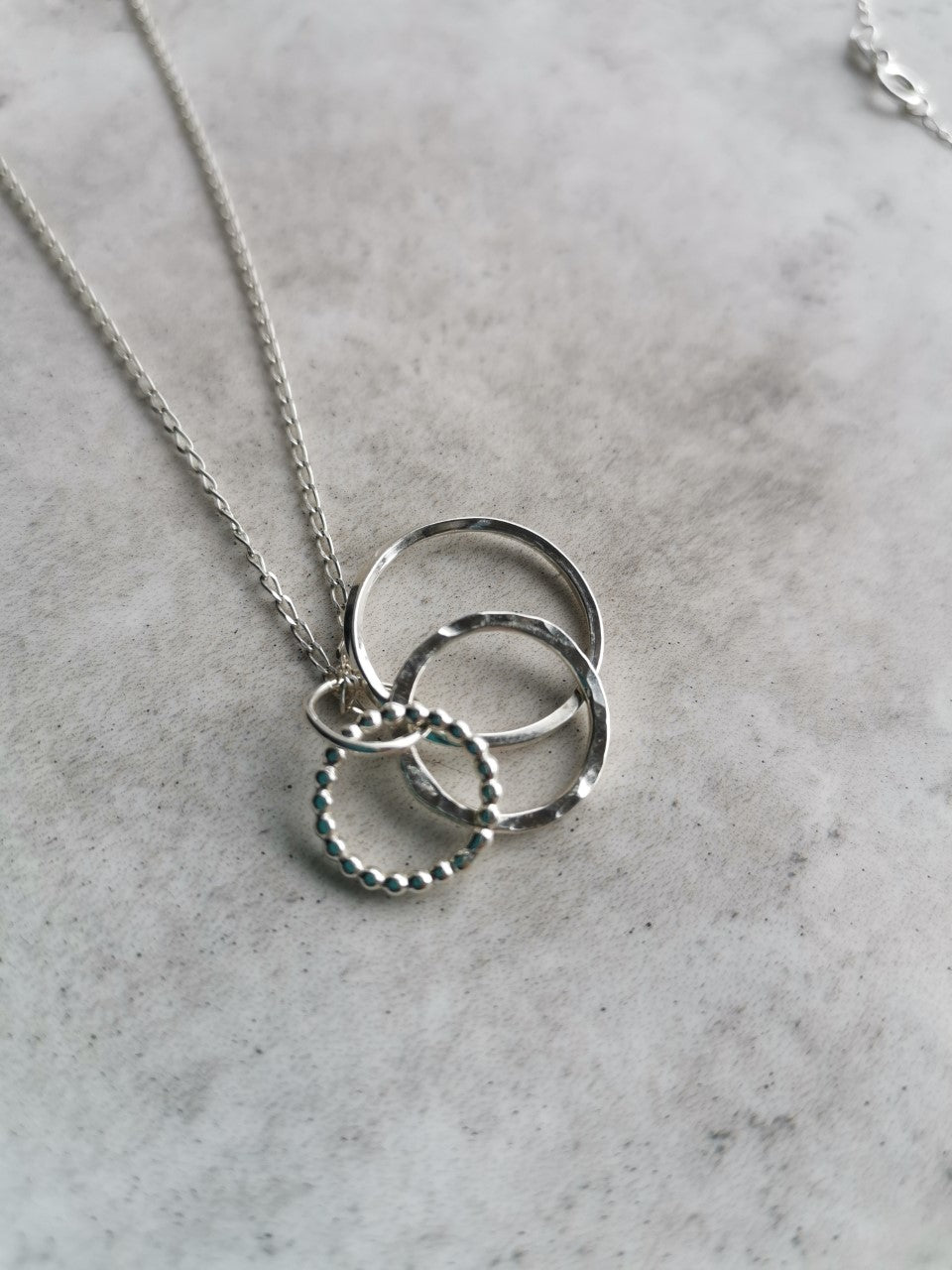 Necklace - Triple Hollow Circles